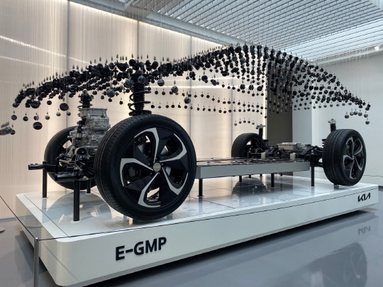 'EV6 언플러그드 그라운드 서울' 내 '인사이드 존'. 장우진 기자